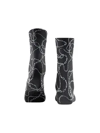 FALKE | Socquettes fines JEWEL CASE 30DEN noir/or | schwarz